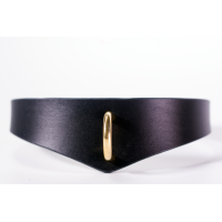 Ошейник из ременной кожи с фурнитурой из латуни  Ошейник из ременной кожи с фурнитурой из латуни