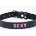 Ошейник с надписью SEXY (черный)