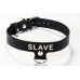 Ошейник Киттен с надписью SLAVE (черный)
