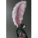 Щекоталка с пером (цвет пыльная роза)